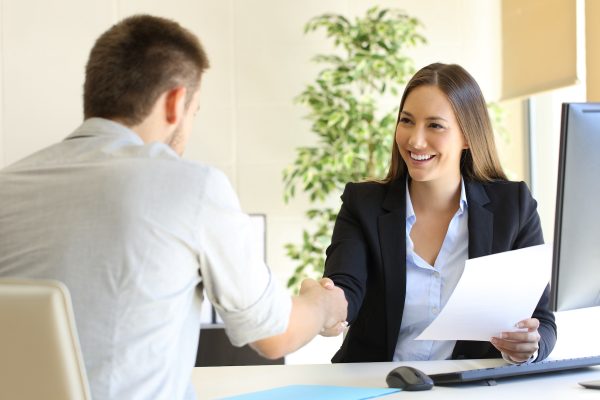 Successful job interview